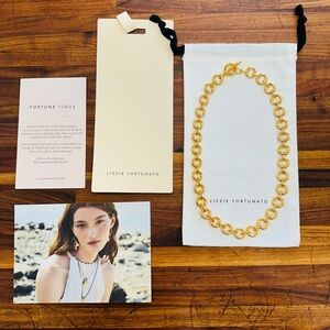NWT - Lizzie Fortunato Mood Necklace in Gold